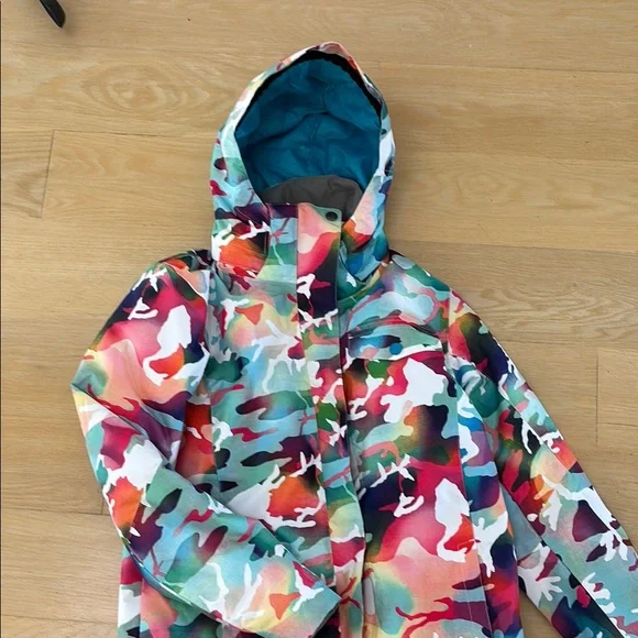GSOU SNOW NWT Colorful Camouflage Snowboard / Ski Jacket - Picture 9 of 10